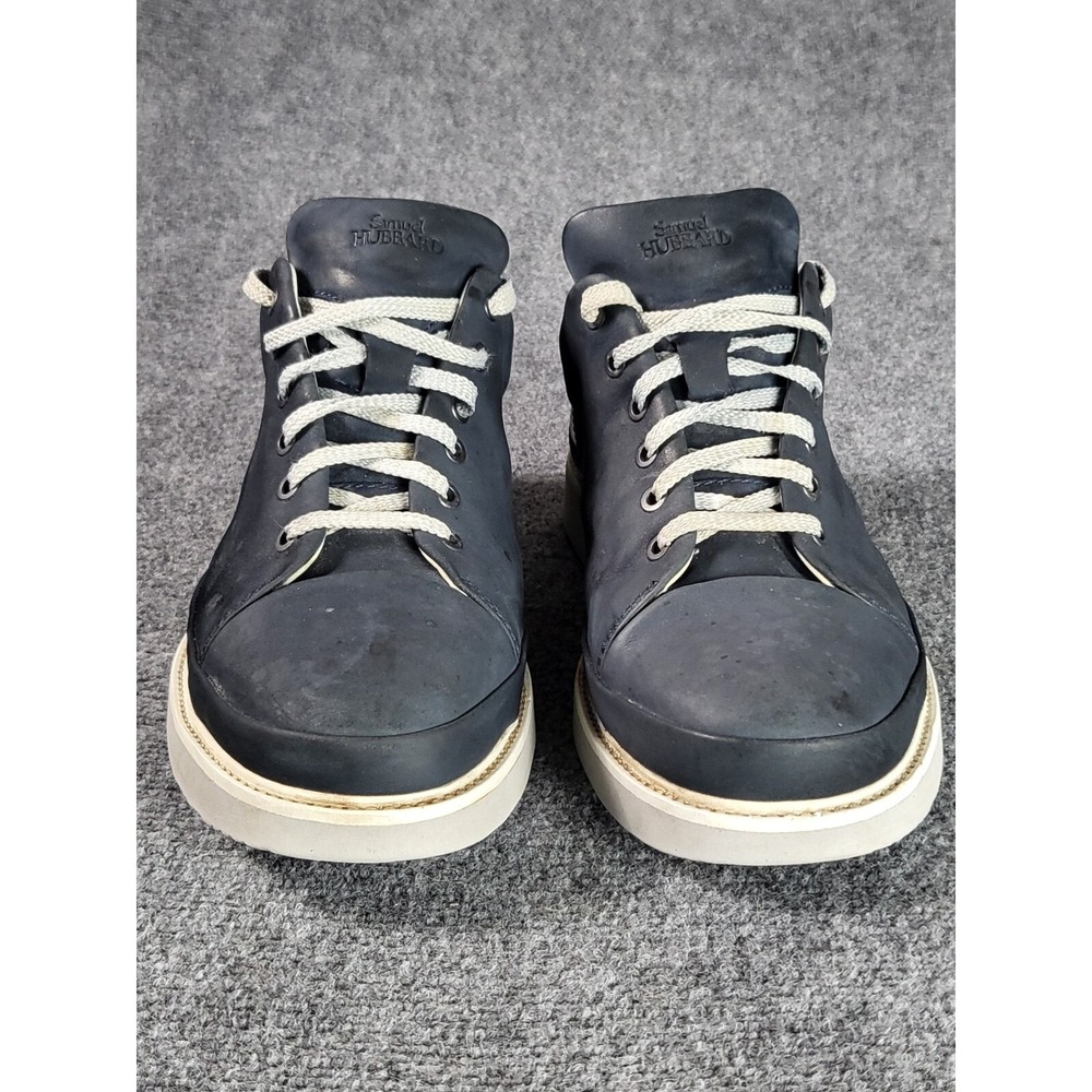 Samuel Hubbard Fast Sneakers Mens Sz 12 Navy Nubuck Leather Vibram Walking Shoes - Picture 3 of 9